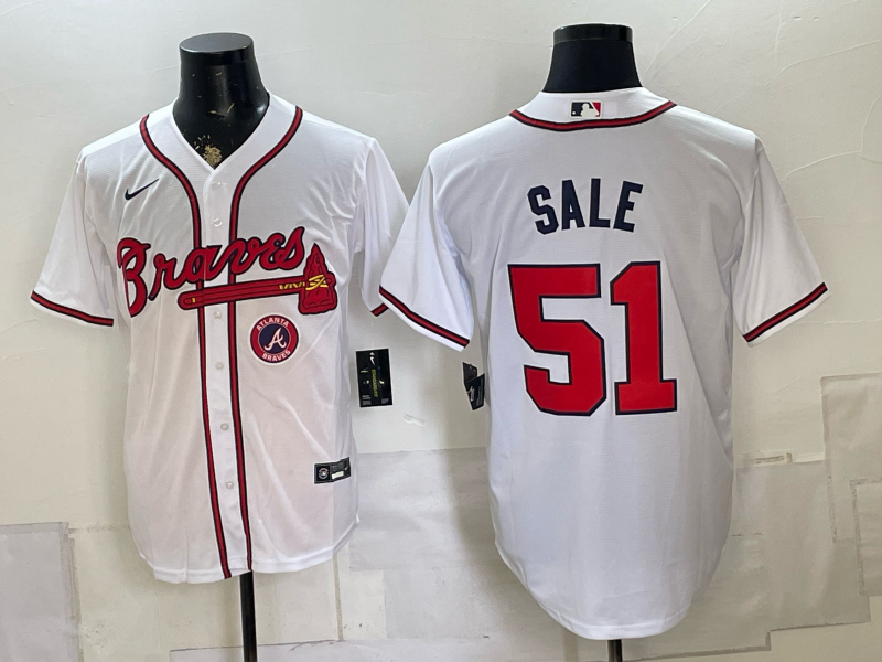 Men 2026 Atlanta Braves #51 Sale white Game Nike MLB Jersey 0804003